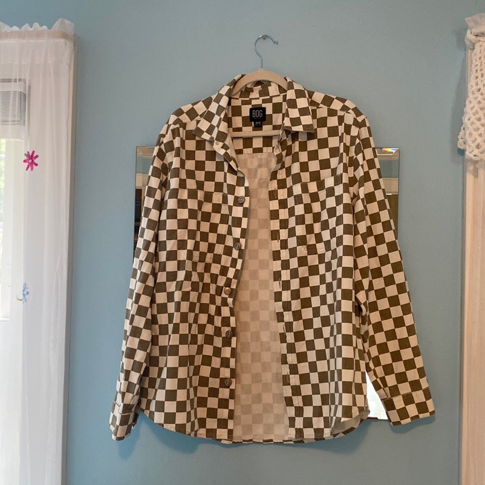 Urban Outfitters BDG Checkered Jean Jacket